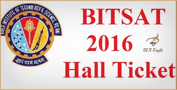 BITSAT Admit Card On Examination Hall